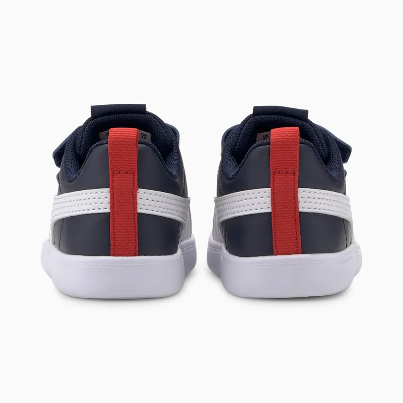 PUMA Courtflex V2 Babies’ Peacoat/High Risk Red (371544-01)