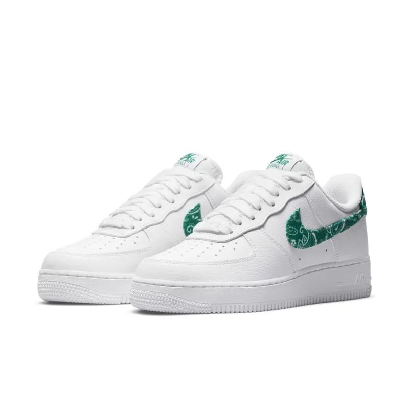 Nike Air Force 1 Low ’07 Essential White Green Paisley (W) (DH4406-102)