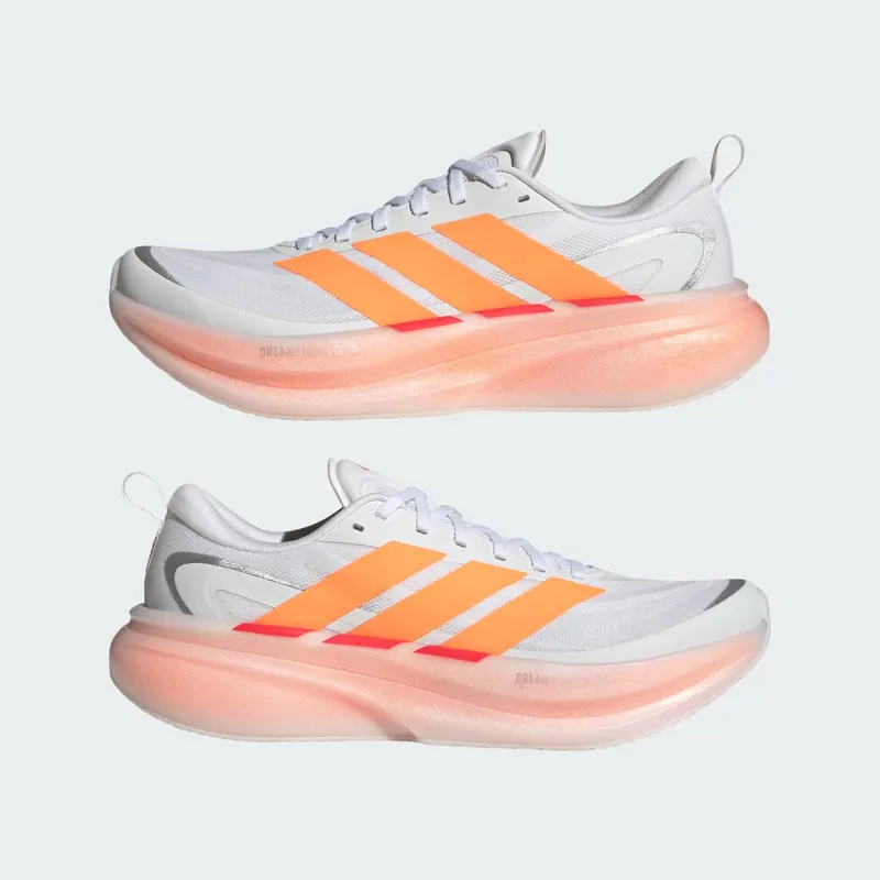 Adidas SUPERNOVA GLIDE M Running Shoes Cloud White / Lucid Orange / Lucid Red (KJ8757)