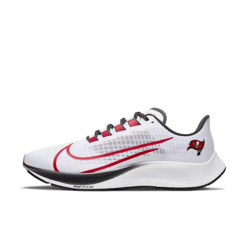 Nike Air Zoom Pegasus 37 Tampa Bay Buccaneers White/Pure Platinum-Deep Pewter-University Red (CZ5439-100)