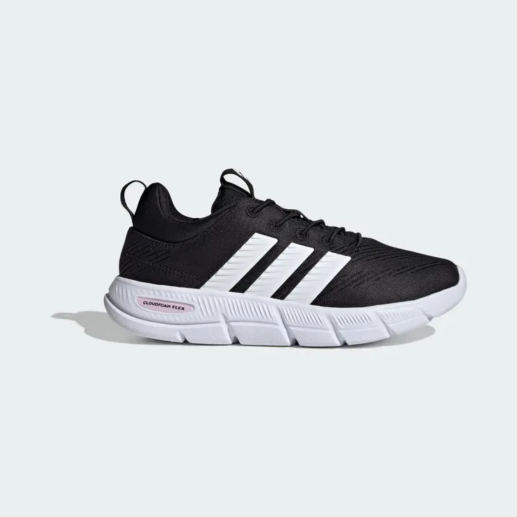 Adidas Cloudfoam Flex Elastic Laces Core Black / Zero Metalic / Almost Pink (HQ4929)