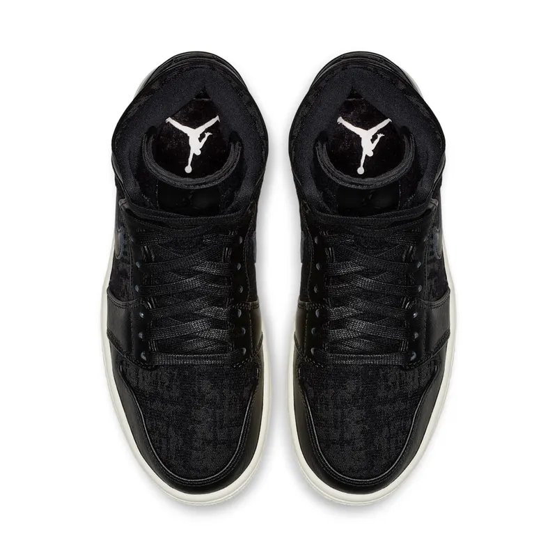 Jordan 1 Retro High Black Sail (W) Black/Black (AH7389-001)