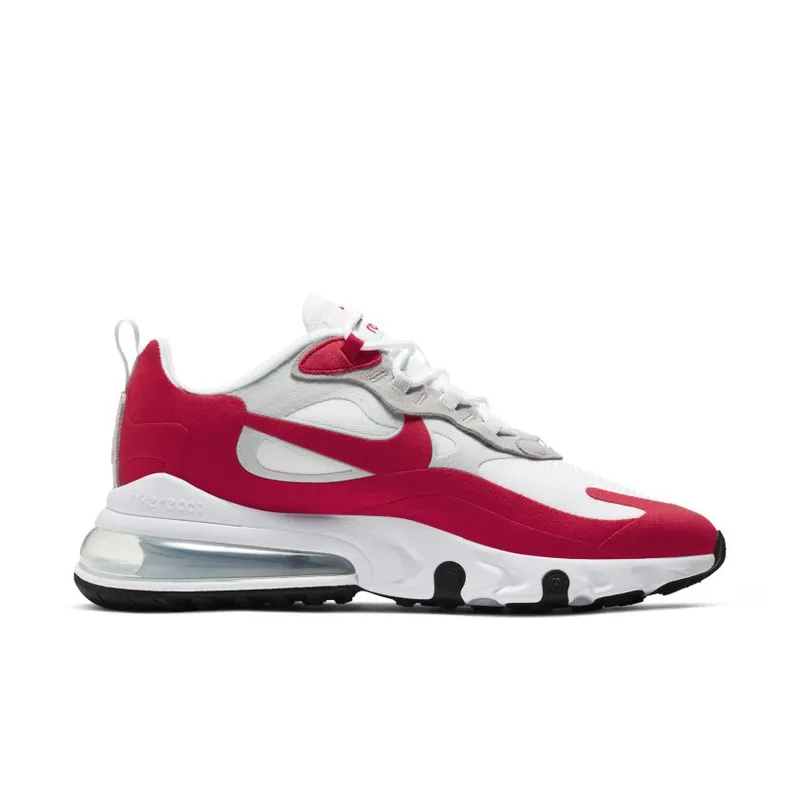 Nike Air Max 270 React White University Red White/Pure Platinum-Black-University Red (CW2625-100)