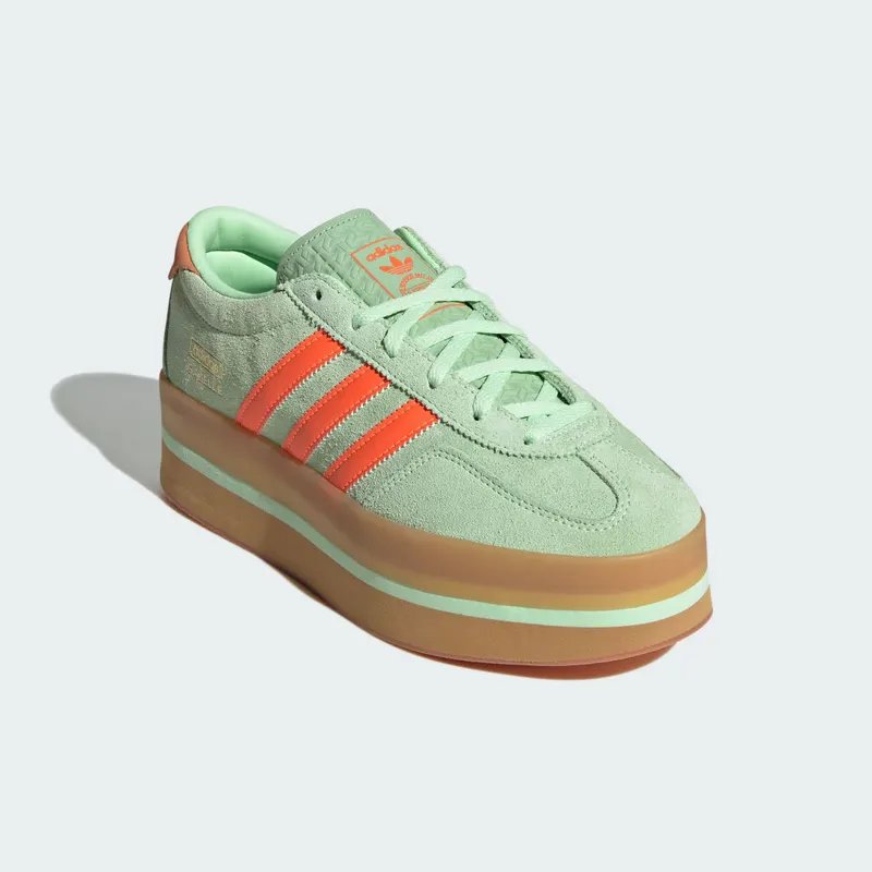 Adidas Gazelle Stack Semi Green Spark / Solar Orange / Gum (JR8180)