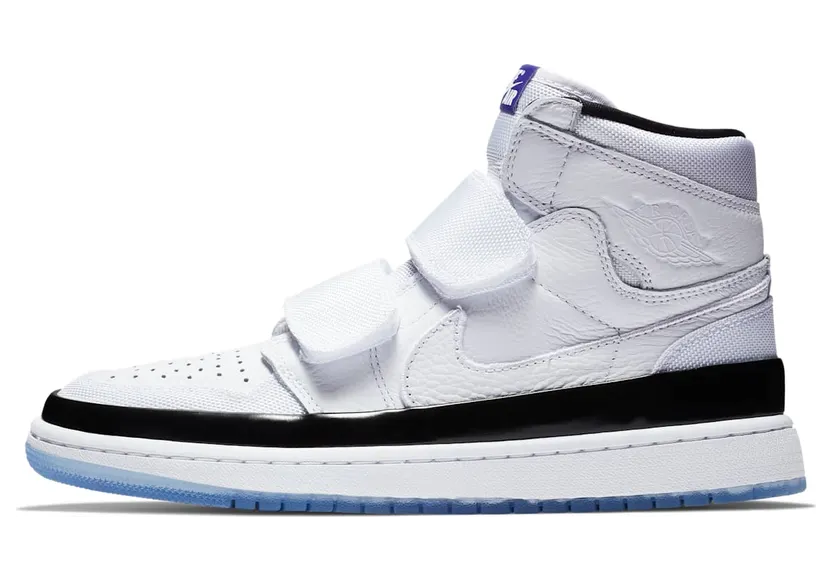 Jordan 1 Retro High Double Strap “White / Black / Dark Concord” (AQ7924-107)