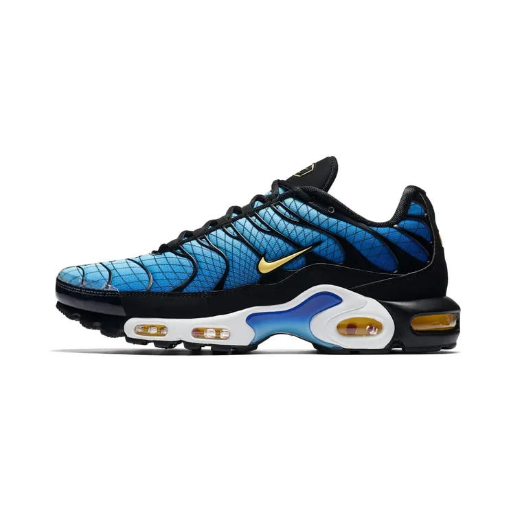 Nike Air Max Plus Greedy “Black / Tour Yellow / Team Orange / Chile Red” (AV7021-001)