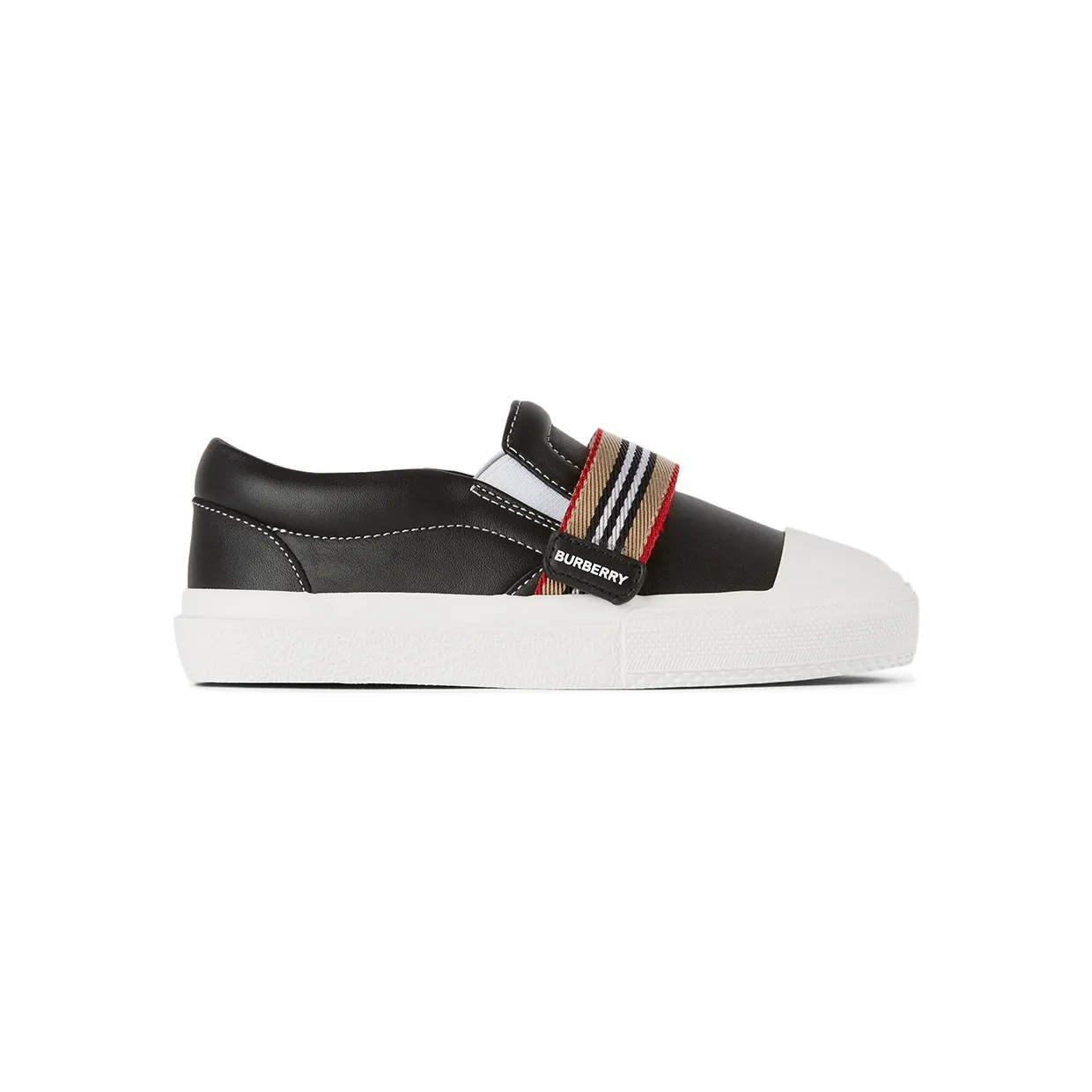Burberry Kids Icon Stripe Ben Slip-On Sneakers (8041002)