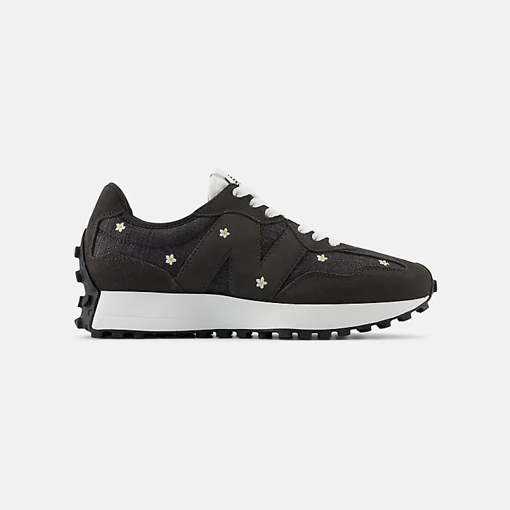 New Balance 327 Black Cement Floral Embroidery (WS327DCB)