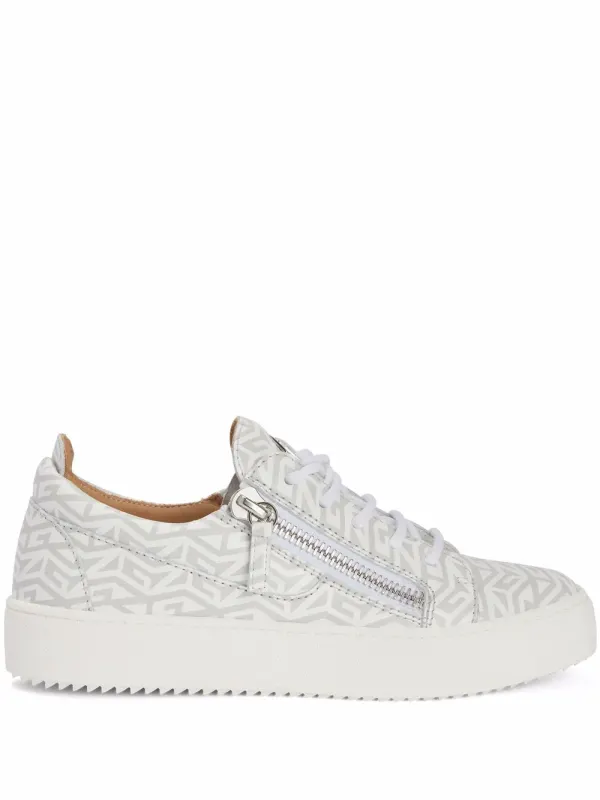 Giuseppe Zanotti Frankie with monogram – White (RM20055004)
