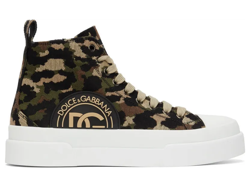 Dolce & Gabbana Green ‘Reborn To Live’ Sneakers (CS1889 AQ700)