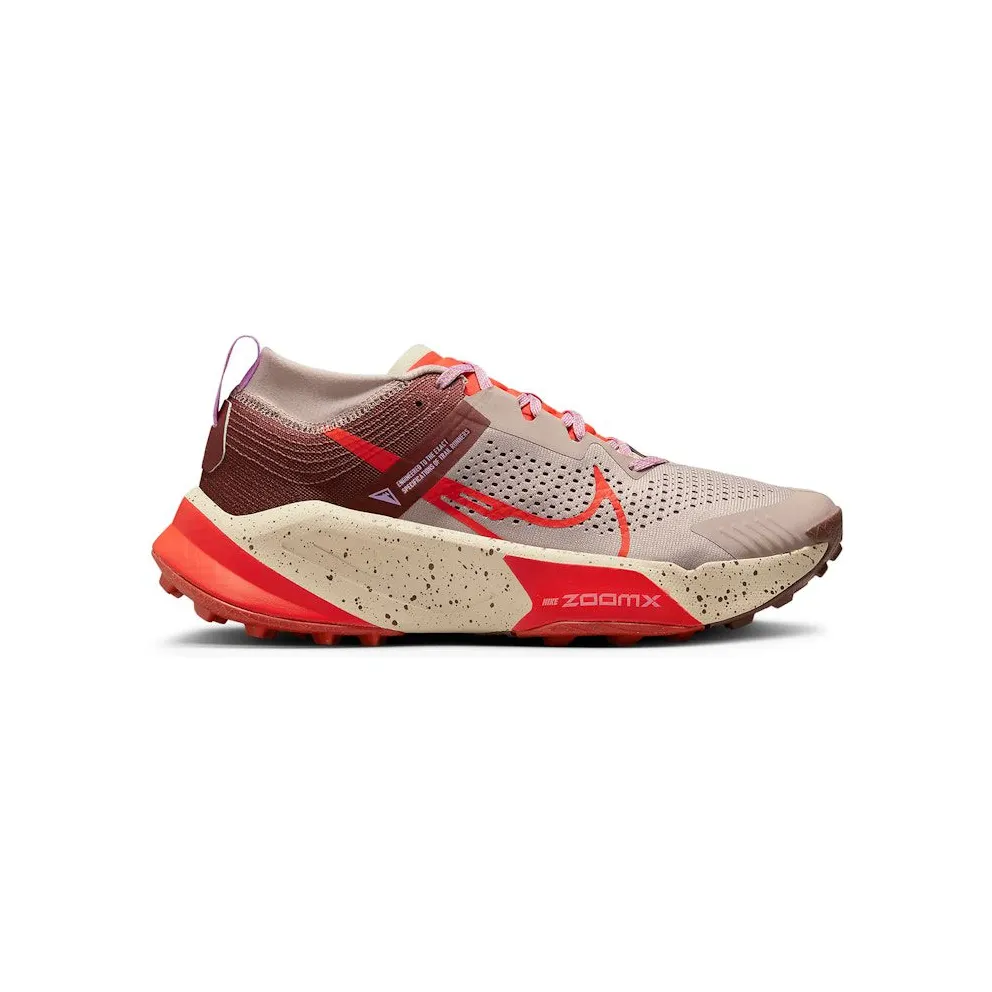 Nike ZoomX Zegama Trail Diffused Taupe Dark Pony Sanddrift Picante Red (DH0623-200)