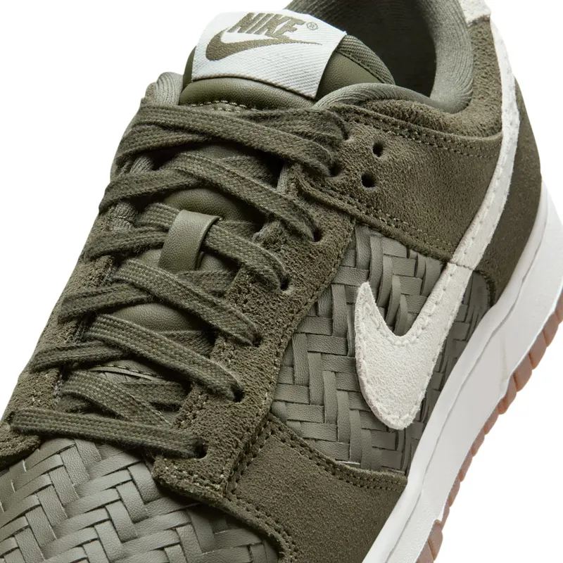 Nike Dunk Low Premium SE “Woven Medium Olive Gum” (IB6161-200)