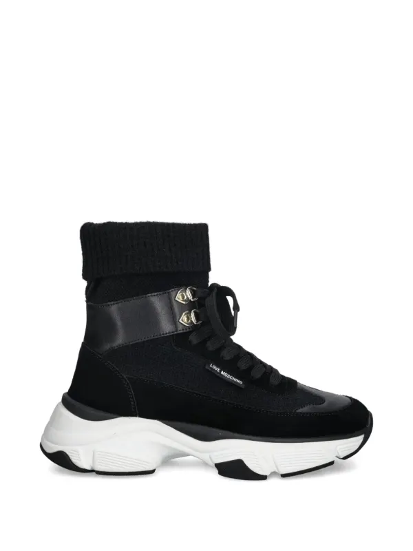 Love Moschino Sneakers with veterdetail – Black (JA15366G0NIY6)