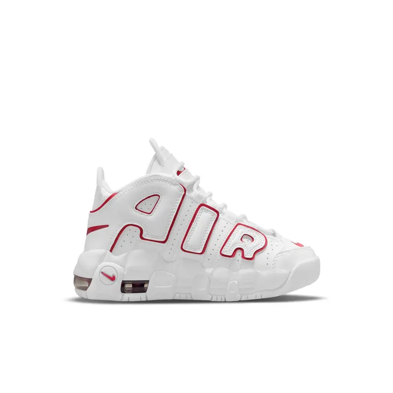 Nike Air More Uptempo White Varsity Red Outline (PS) (DJ5989-100)