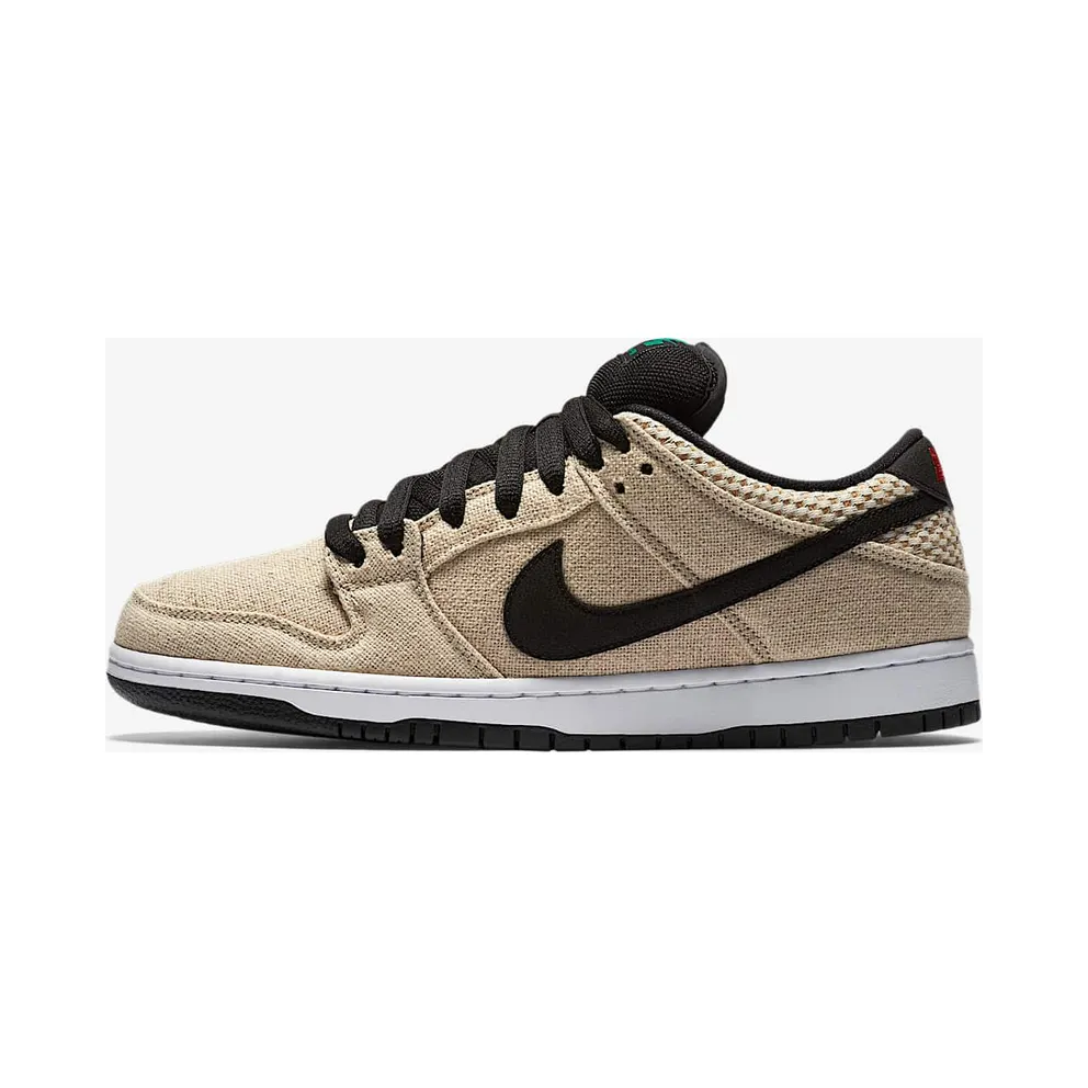 Nike Dunk SB Low 420 Bamboo/White-Challenge Red-Black (313170-206)