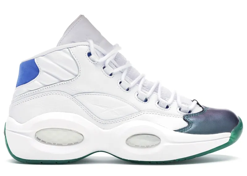 Reebok Question Mid Curren$y Jet Life Stem Green/Vital Blue-White-Purple Emperor (Other Brands Reebok)