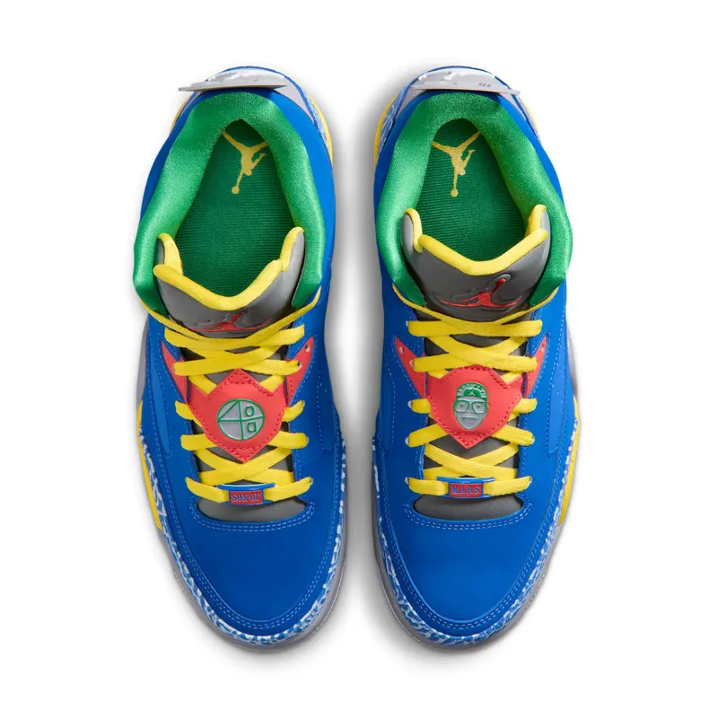 Jordan Son of Mars Low Do the Right Thing Game Royal/Pimento-Tour Yellow-Cement Grey-Pine Green (580603-433)