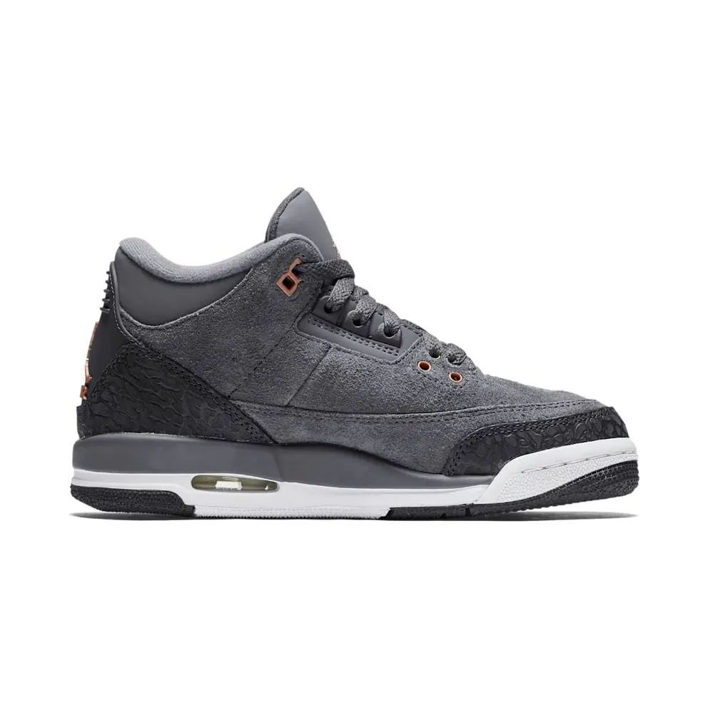 Jordan 3 Retro Anthracite (GS) Anthracite/Metallic Red Bronze-White-Dark Grey (441140-035)