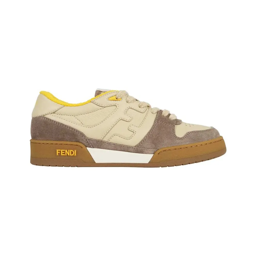 Fendi Match Low Tops Beige Gum Yellow (8E8252 AHH2 F1FHU)