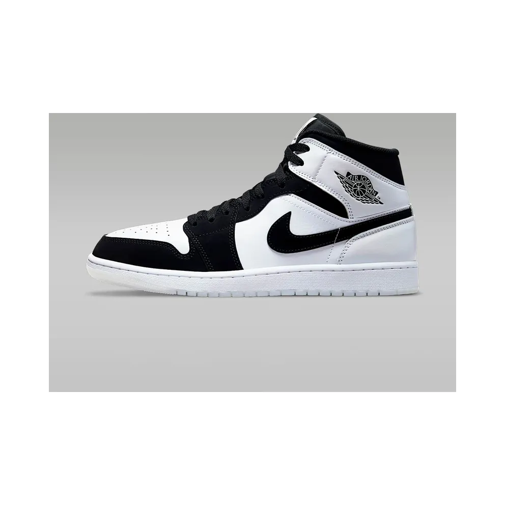 Air Jordan 1 Mid Diamond Black White (DH6933-100)