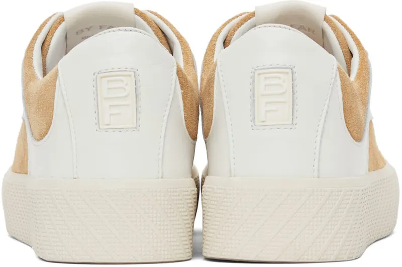 BY FAR White & Tan Suede Rodina Sneakers (22CRROASDU)