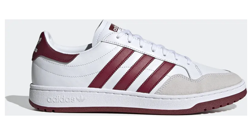 adidas Team Court Footwear White / Collegiate Burgundy / Core Black (EF6053)