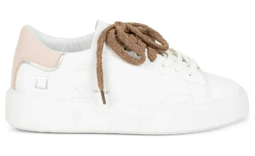 D.A.T.E. Sfera leren sneakers – Wit (W441SFCASFERACALFWP)