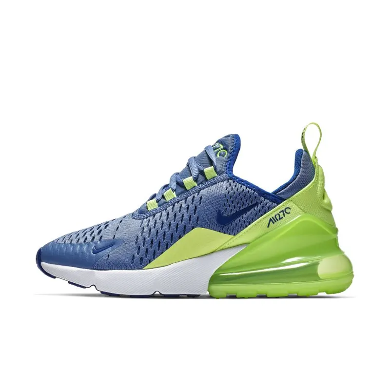 Nike Air Max 270 Indigo Storm Lime Blast (GS) Indigo Storm/Lime Blast-Volt Glow-Indigo Force (943345-406)