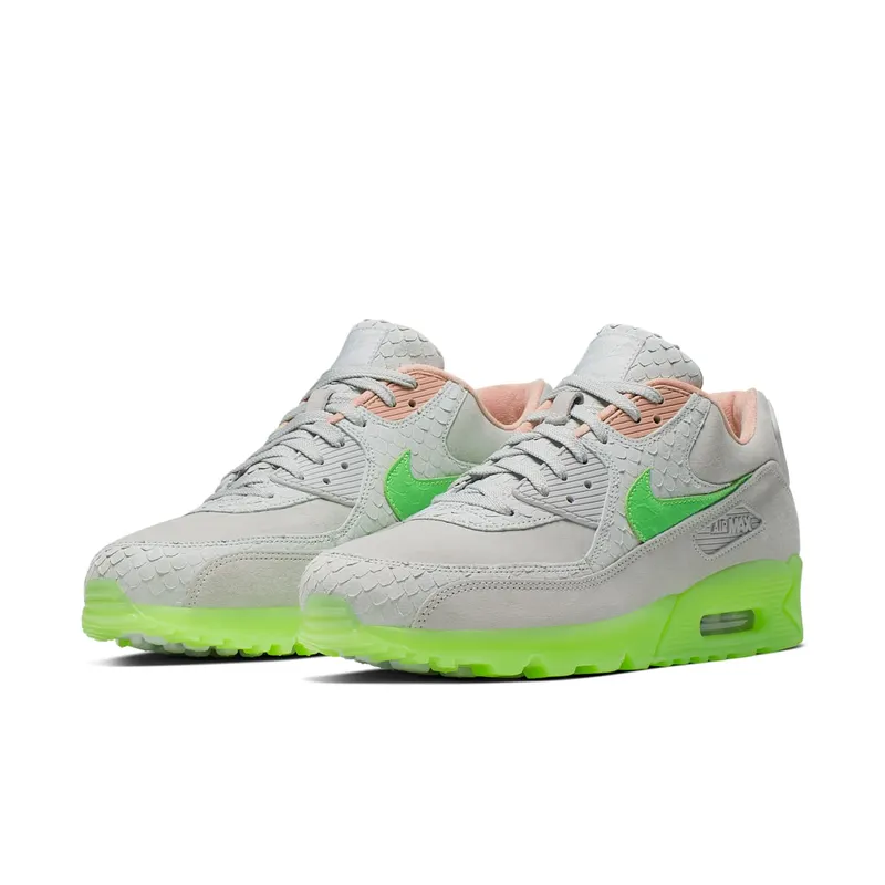 Nike Air Max 90 New Species Pure Platinum/Electro Green-Bio Beige (CQ0786-001)