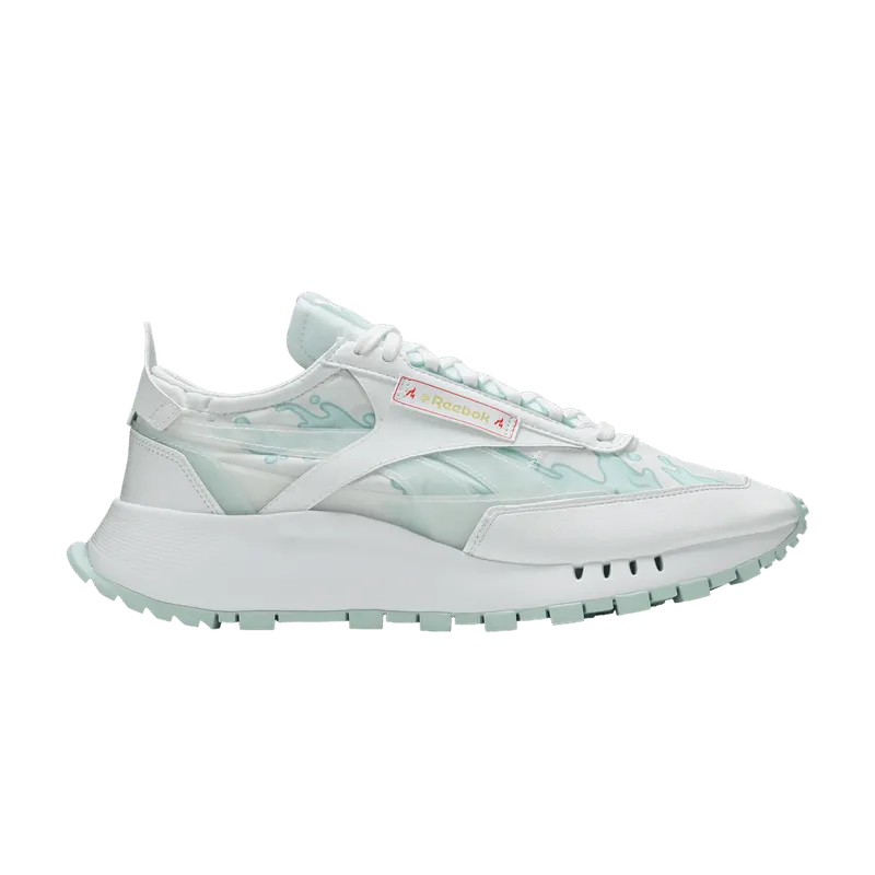 Reebok Hot Ones Classic Leather Legacy Shoes White / Chalk Blue / Neon Cherry