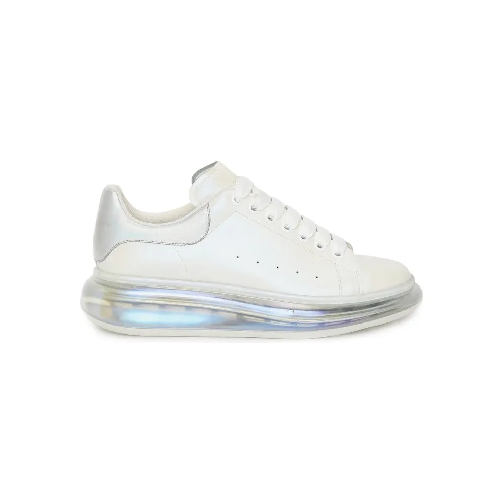 Alexander McQueen Oversized Clear Sole White Pearl (662657WID319637)