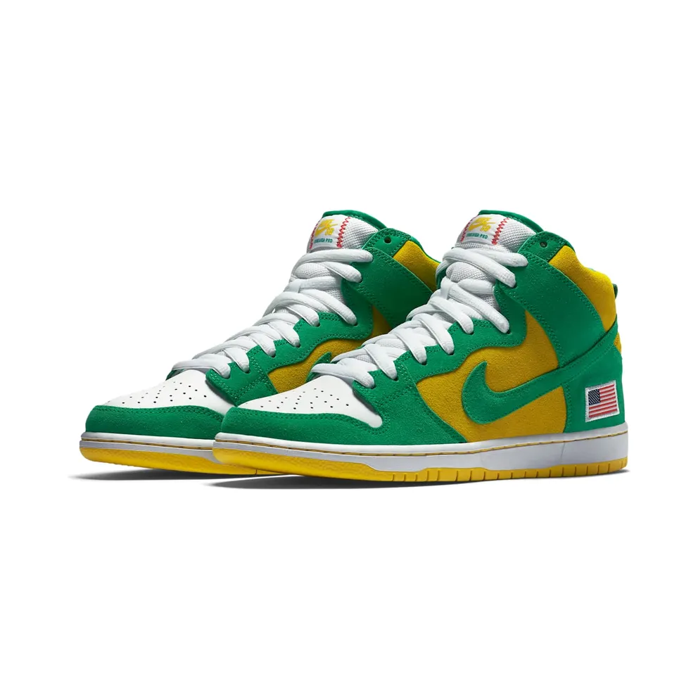 Nike Dunk SB High Oakland Athletics Stadium Green/Stadium Green-Black-Speed Yellow (305050-337)