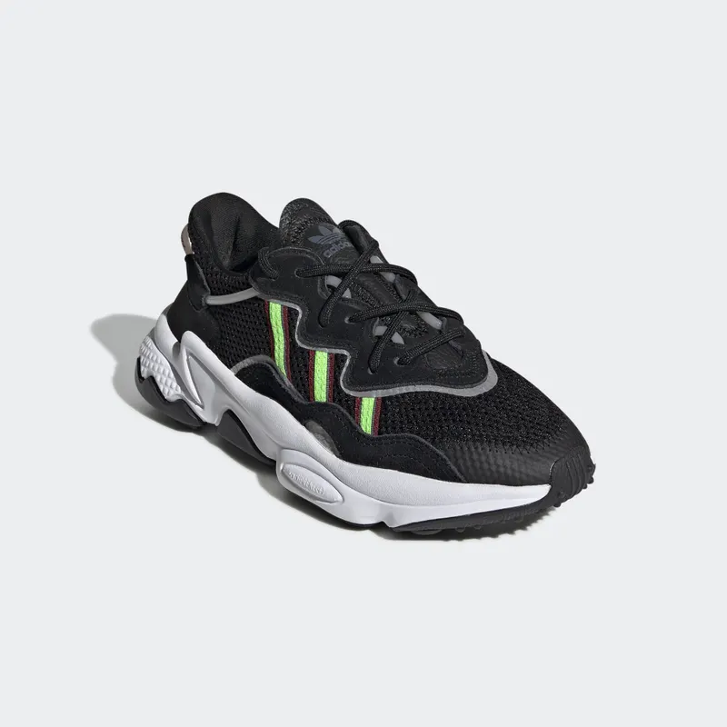 adidas Ozweego Core Black Solar Green (Youth) Core Black/Solar Green/Onix (EE7772)