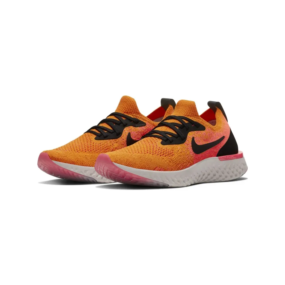 Nike Epic React Flyknit Black Orange (GS) Black/Orange (943311-800)