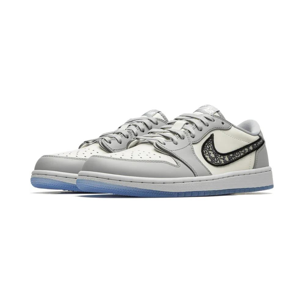 Jordan 1 Retro Low Dior Grey/Black-Sail (CN8608 002)