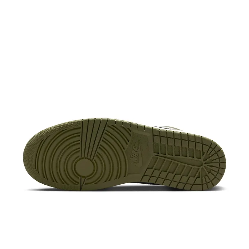 Air Jordan 1 Low “Black Toe Medium Olive” (553558-092)