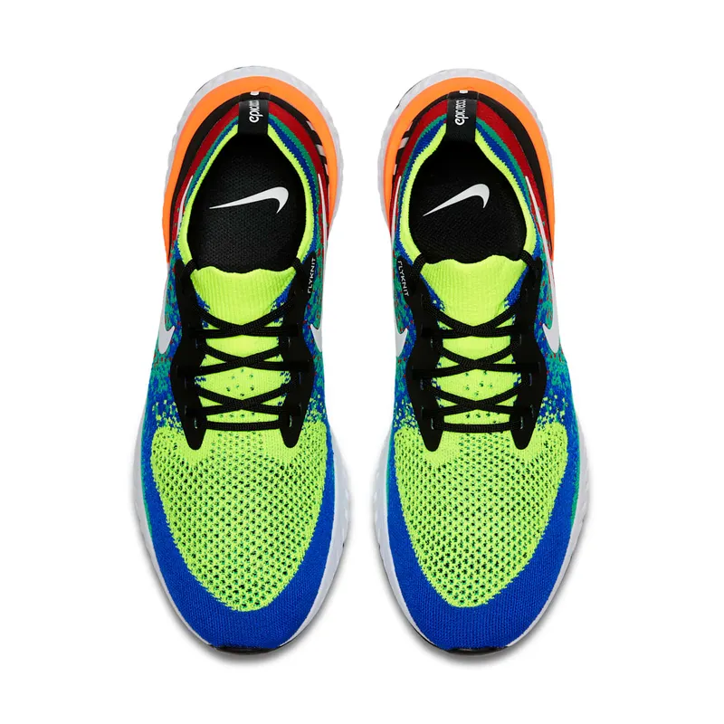 Nike Epic React Flyknit Belgium Volt/White-Racer Blue-Clear Emerald (AT0054-700)