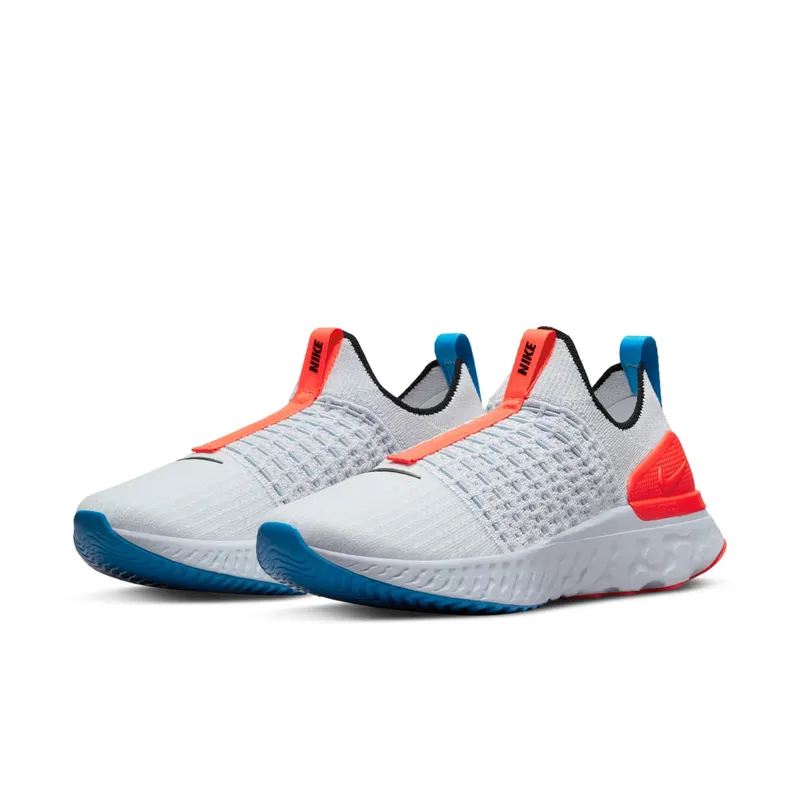 Nike React Phantom Run Flyknit 2 Football Grey Bright Crimson (DV2179-001)