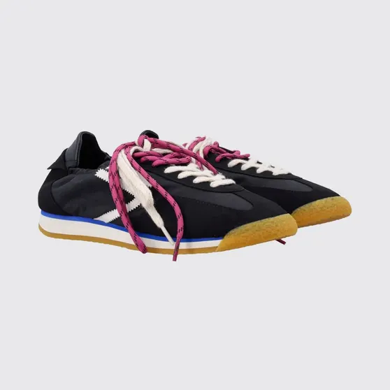Puraai 6.02 Panther Vegan Leather and Nylon Sneakers Black (PU602P001)