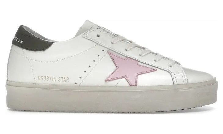 Golden Goose Hi Star White Pink Silver (GWF00118.F006872.12170)