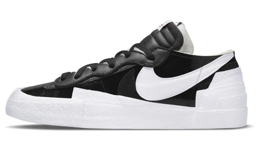 Nike x Sacai Blazer Low Black Patent Leather (DM6443-001)