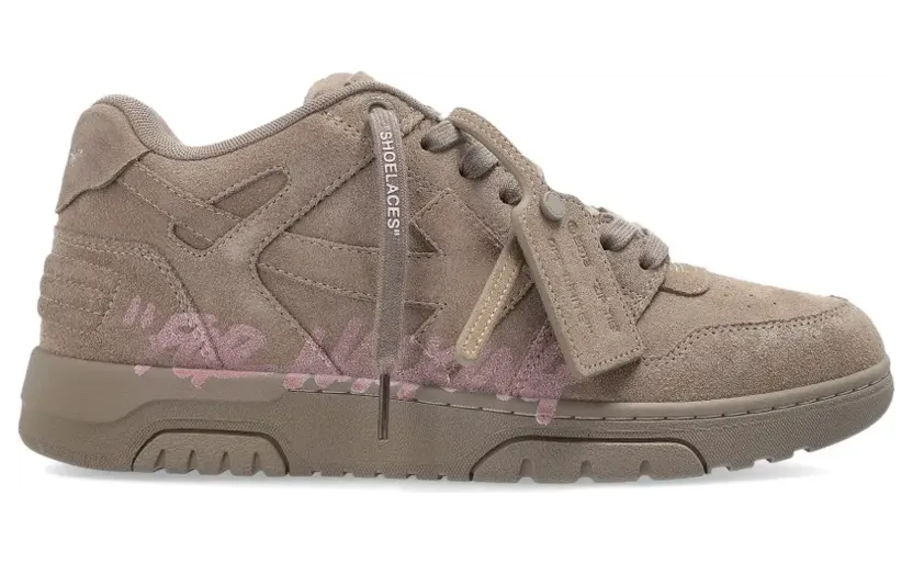 Off-White Sneakers aus Wildleder – Nude (OMIA189S26LEA0066E71)