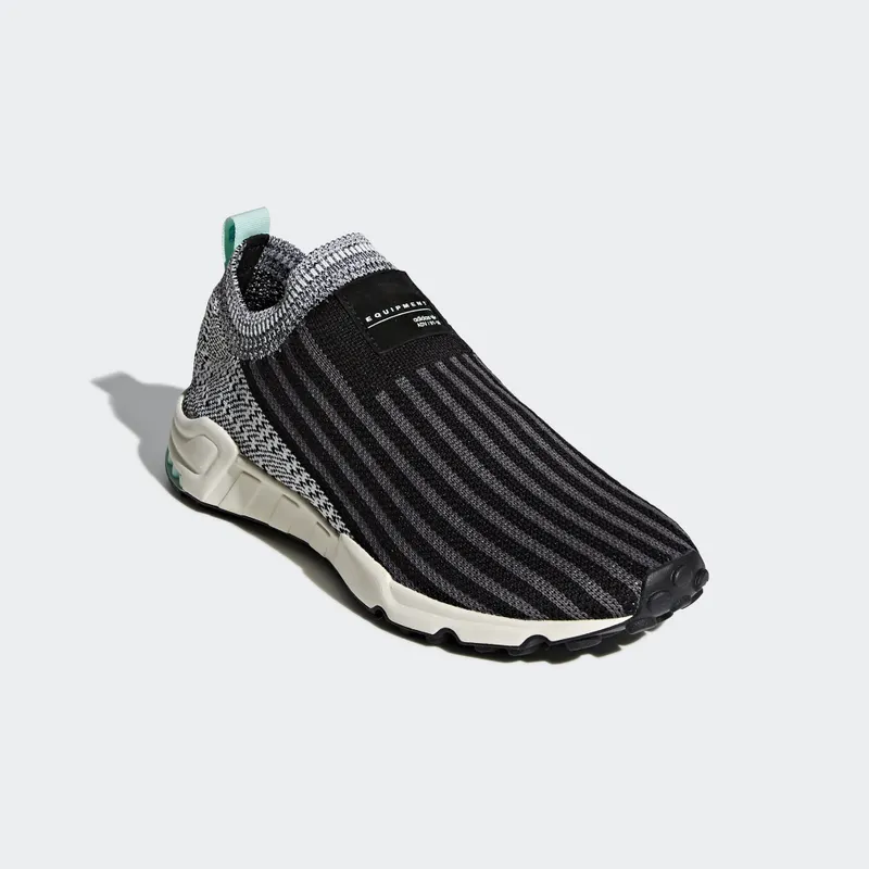 adidas EQT Support Sock Black White Clear Mint (W) Core Black/Cloud White/Clear Mint (B37528)