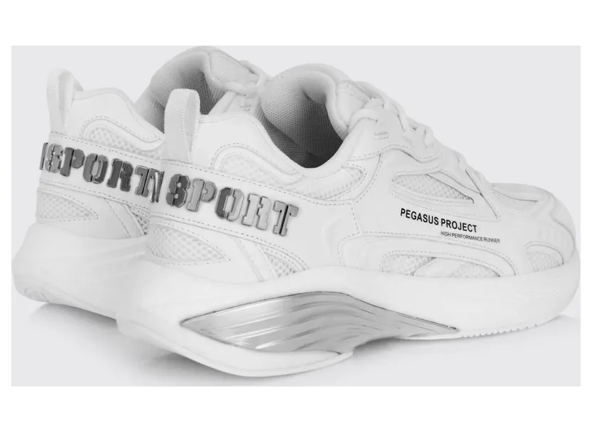 Plein Sport Pegasus Project Mesh And Rubber Sneakers White (SAFSUSC0935STE003N01) (2)