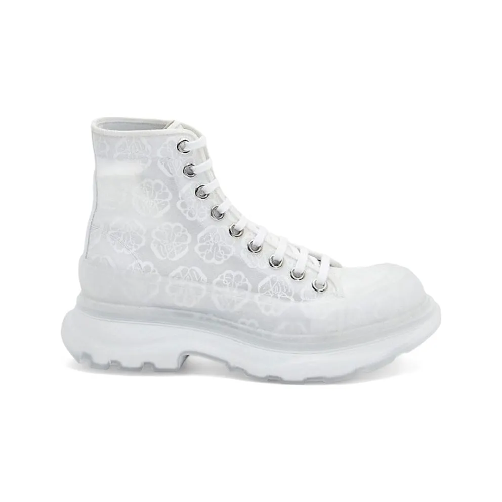 Alexander McQueen Tread Slick Boot White Transparent (658086 W4Q32 9337)