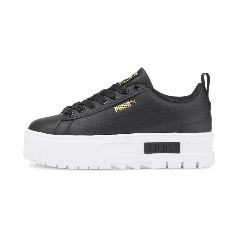 Puma Mayze leren Gold/Black (38452702)