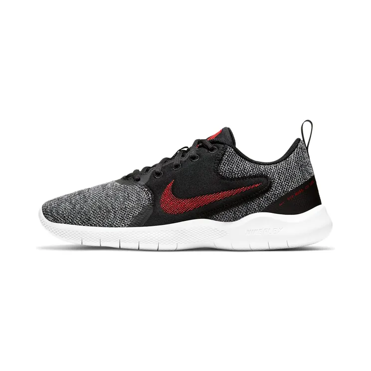 Nike Flex Experience RN 10 “Black / Dark Smoke Grey / White / University Red” (CI9960-005)