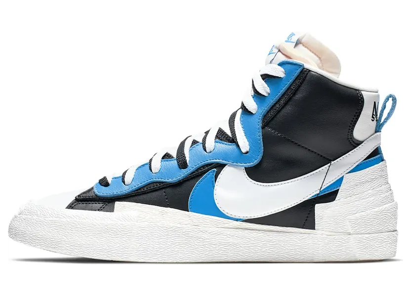 Nike x Sacai Blazer Mid Black University Blue (2019) (BV0072-001)
