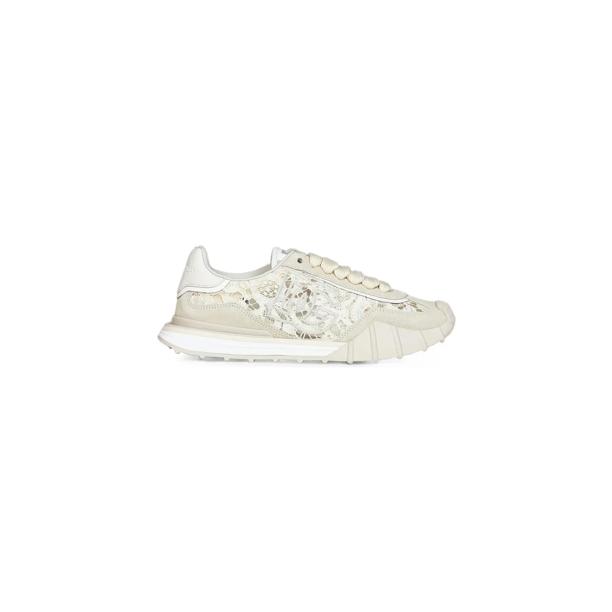 Dolce & Gabbana Lace-panelled Suede “Neutrals” (CK2487 A3S64 8Z180)