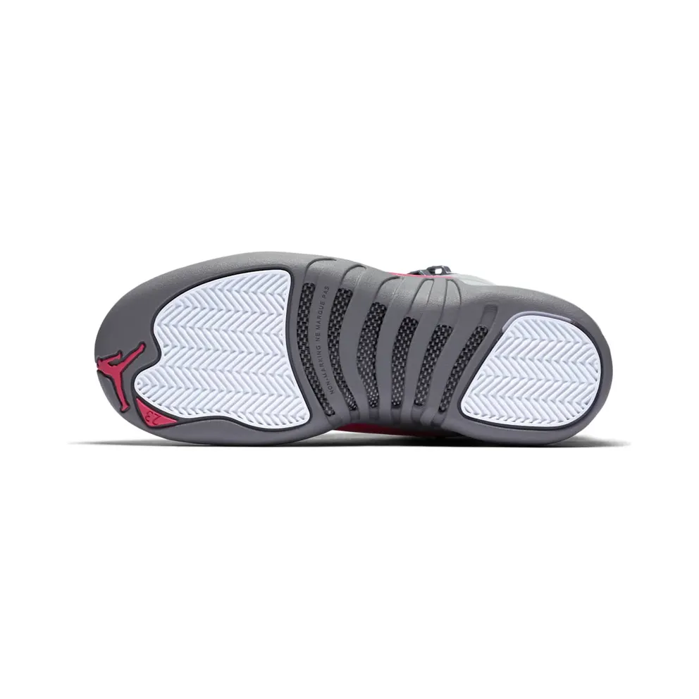 Jordan 12 Retro Wolf Grey Vivid Pink (GS) Wolf Grey/Vivid Pink-Cool Grey (510815-029)